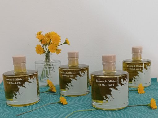 botella de aceite de oliva para regalar en bodas
